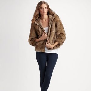 Juicy Couture faux fur cropped jacket Sz M